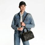 Louis Vuitton Speedy Bandouliere 25 Top Handle Bag 9.8 in/ 25 cm Black Gold Hardware For Women M46736 - Image 2