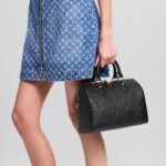 Louis Vuitton Speedy Bandouliere 25 Top Handle Bag 9.8in/ 25cm Black Gold Hardware For Women‎ M58951 - Image 3