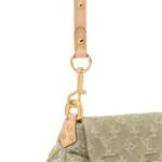 Louis Vuitton Sunset Shoulder Bag 10.6in/27cm Khaki Denim Gold Hardware For Women M27210 - Image 4