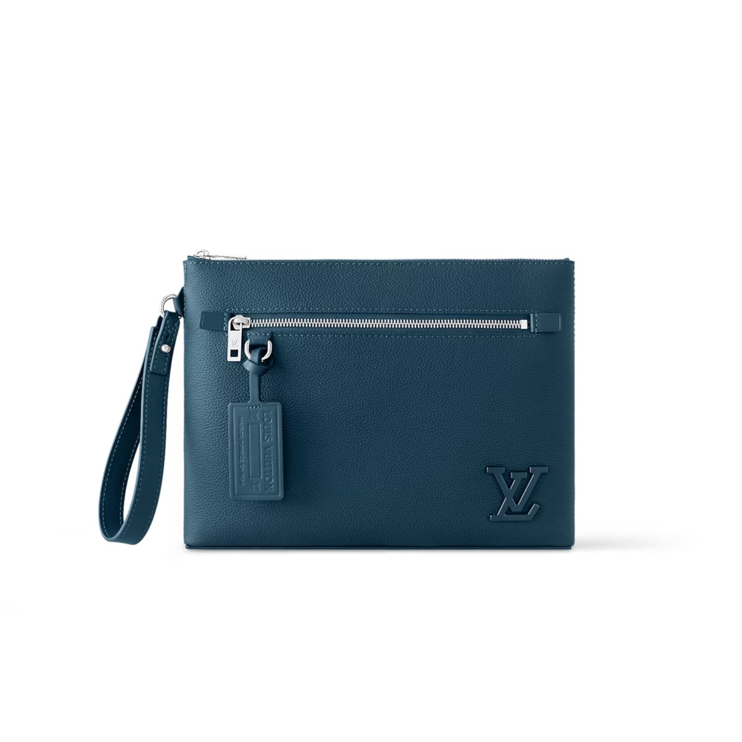 Louis-Vuitton-Takeoff-Pouch-1.jpg Louis Vuitton Takeoff Pouch Wallet Blue For Men 11.8in/30cm M82813 - Image 1