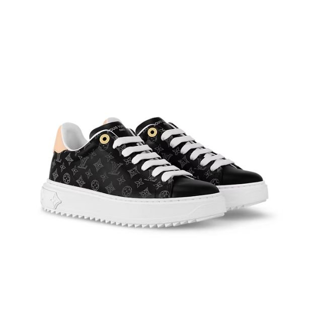xr:d:DAF_QSHSI4M:80,j:8916424208614588206,t:24032603 Louis Vuitton Time Out Sneaker Black For Women - 1ACHOK - Image 1