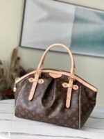 Louis Vuitton Tivoli PM Bag Monogram Canvas Brown 14.2in/36cm For Women - Image 3