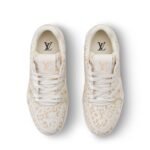 Louis Vuitton Trainer Sneakers Beige For Women 1AJJVM - Image 3