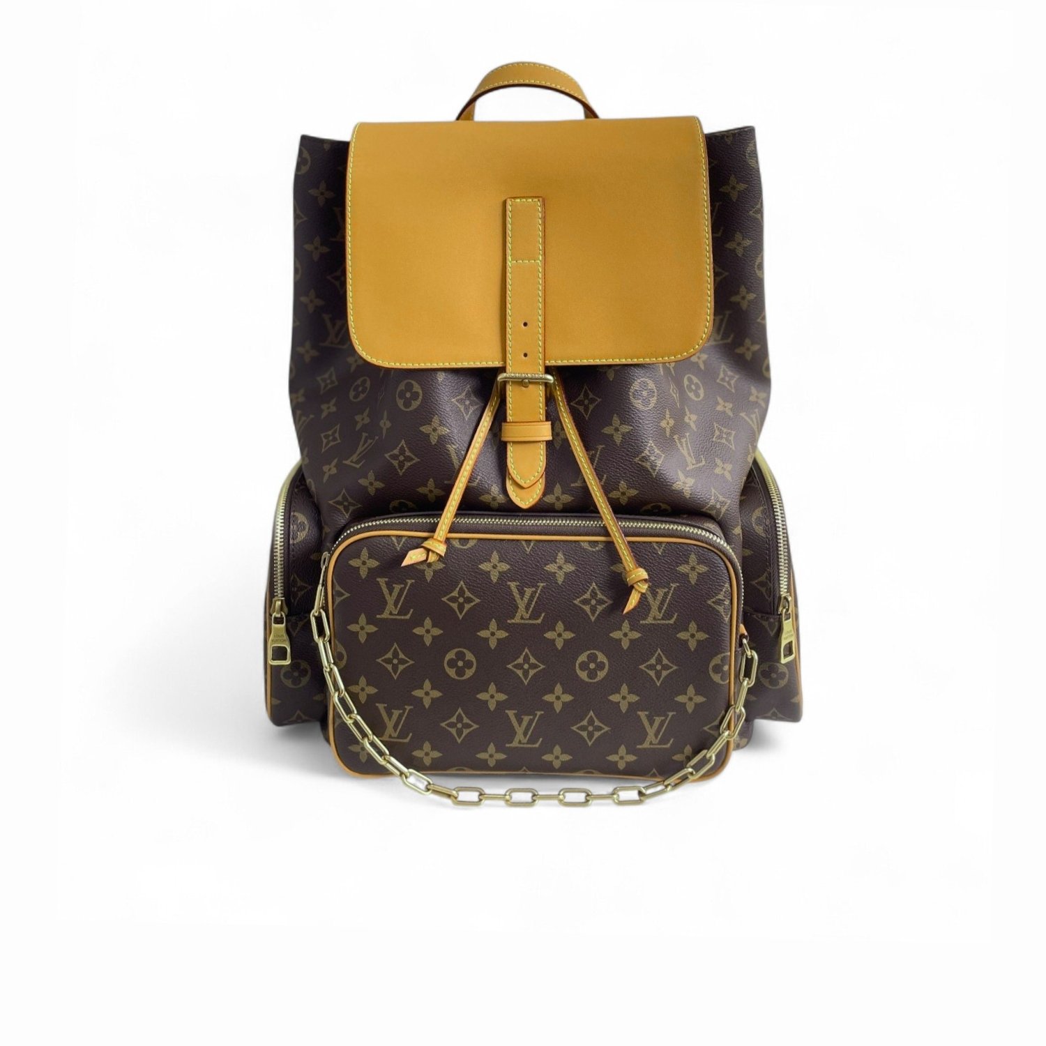 Louis-Vuitton-Trio-Backpack-1.jpg Louis Vuitton Trio Backpack Monogram Canvas By Virgil Abloh For Men, Men's Bags 44cm LV M44658 - Image 1