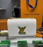 Louis Vuitton Twist Epi White For Women, Women's Handbags, Shoulder And Crossbody Bags 9in/23cm LV - Image 3