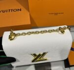 Louis Vuitton Twist Epi White For Women, Women's Handbags, Shoulder And Crossbody Bags 9in/23cm LV - Image 4