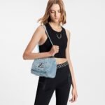 Louis Vuitton Twist MM Blue Jean For Women M21040 9.1 in/23cm - Image 6