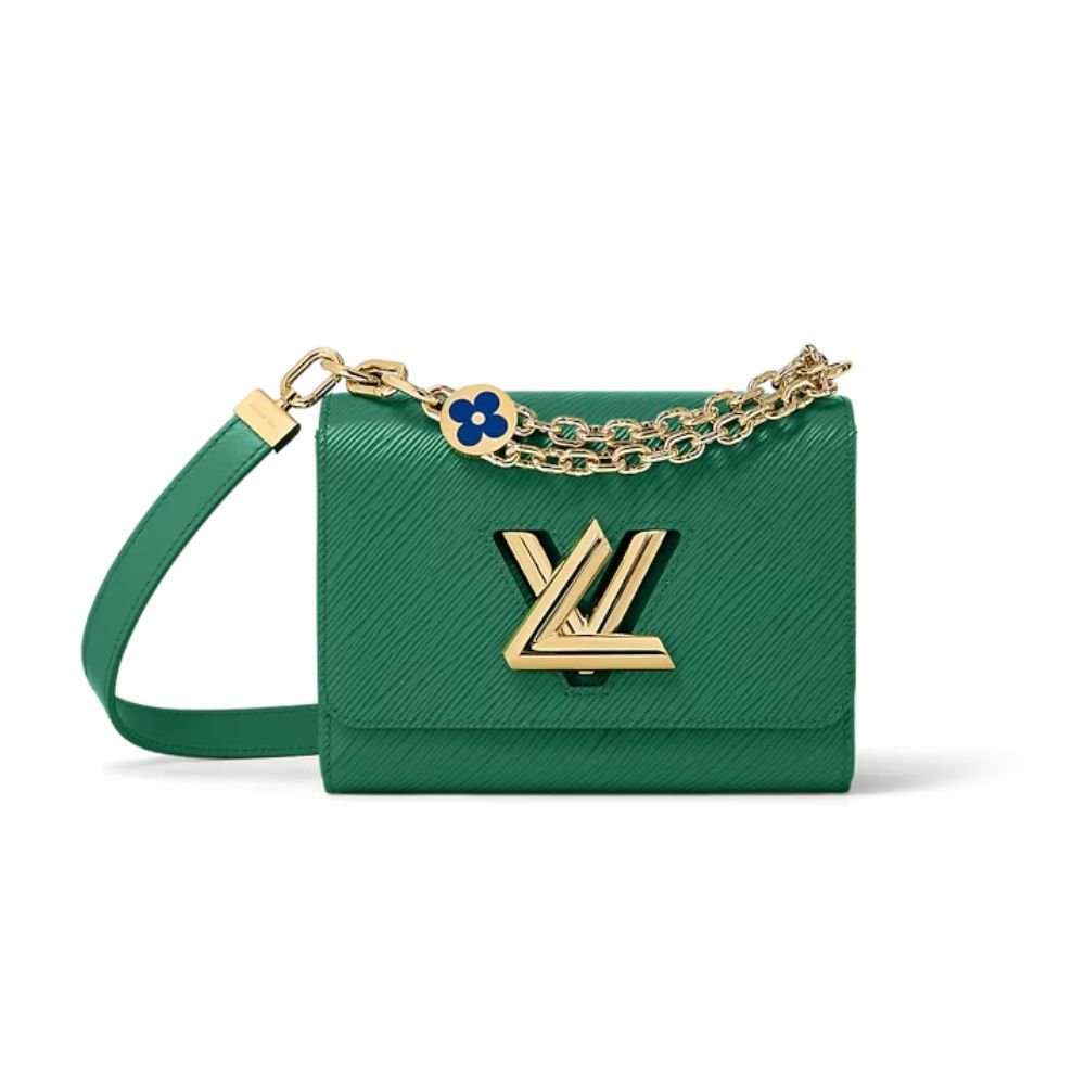xr:d:DAF4z7b0LQY:25,j:7498907790530914954,t:24010407 Louis Vuitton Twist PM Green Bag For Women M21649- 7.5 Inches / 19 Cm - Image 1