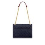 Louis Vuitton Vavin MM Shoulder Bag 9.8in/ 25cm Navy Blue Monogram Empreinte Gold Hardware For Women M43925 - Image 4