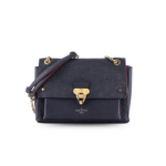 Louis Vuitton Vavin MM Shoulder Bag 9.8in/ 25cm Navy Blue Monogram Empreinte Gold Hardware For Women M43925