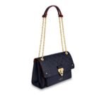 Louis Vuitton Vavin MM Shoulder Bag 9.8in/ 25cm Navy Blue Monogram Empreinte Gold Hardware For Women M43925 - Image 3