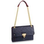 Louis Vuitton Vavin MM Shoulder Bag 9.8in/ 25cm Navy Blue Monogram Empreinte Gold Hardware For Women M43925 - Image 2
