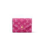 Louis Vuitton Victorine Wallet 4.7in/ 12cm Fuchsia Denim Gold Hardware For Women M27707