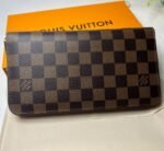 Louis Vuitton Zippy Wallet Canvas Brown For Women, Women's Wallet 7.6in/19.5cm LV N60046