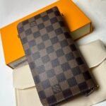 Louis Vuitton Zippy Wallet Canvas Brown For Women, Women's Wallet 7.6in/19.5cm LV N60046 - Image 2