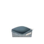 Louis Vuitton Pochette To Go Pouch 11.8in /30cm Blue Monogram Washed Denim Canvas Silver Hardware For Men M82313 - Image 6