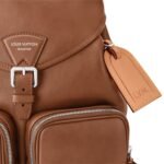 Louis Vuitton Montsouris Cargo Backpack 15.7in/ 40cm Caramel Silver Hardware For Men M28380 - Image 3