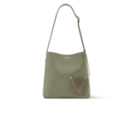 Louis Vuitton Verso Hobo Shoulder Bag 11.8in/ 30cm Khaki Silver Hardware For Men M26747