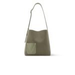 Louis Vuitton Verso Hobo Shoulder Bag 11.8in/ 30cm Khaki Silver Hardware For Men M26747 - Image 3