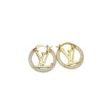 Louis Vuitton Louise By Night Earrings Gold Tone For Women