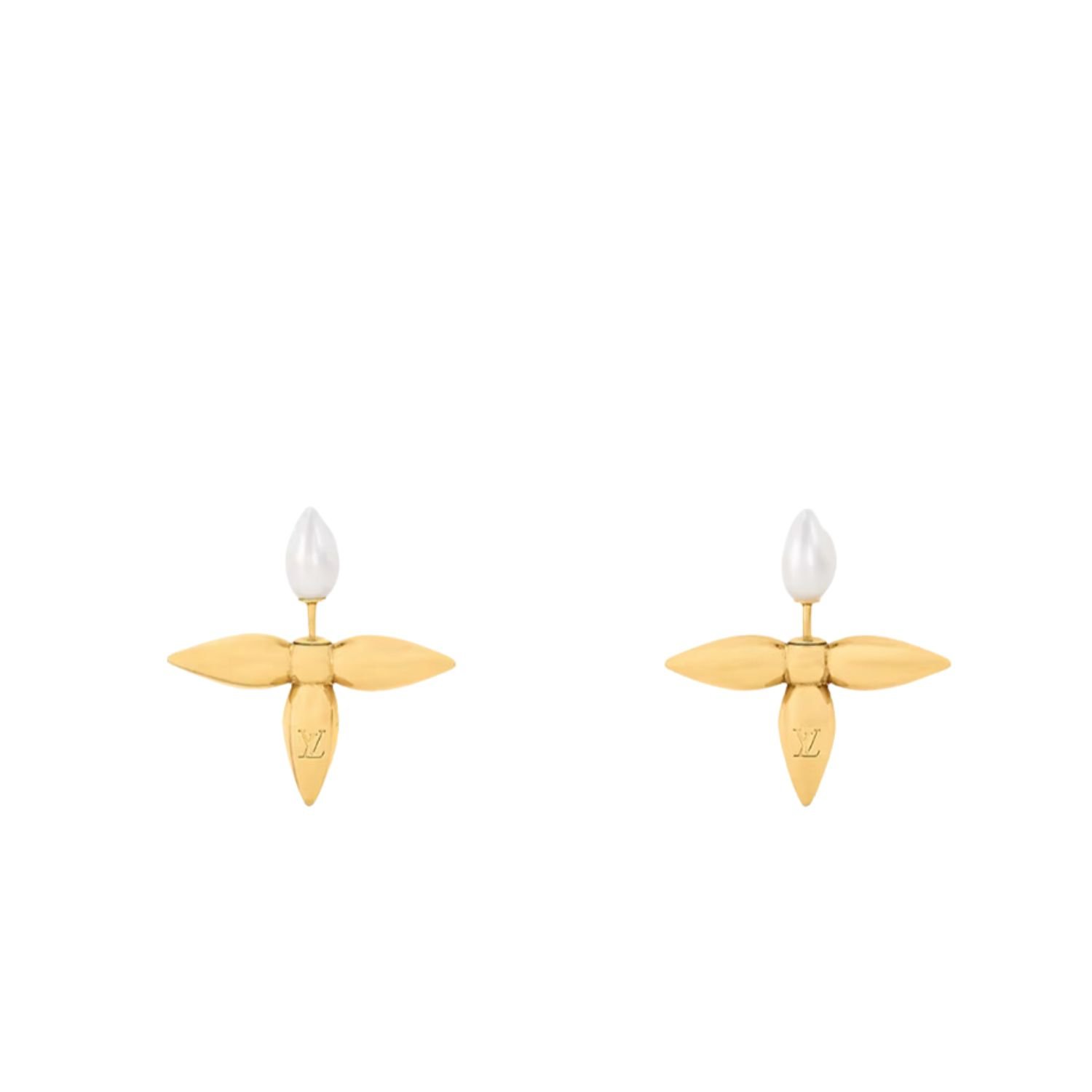 Louisette-Earrings-3-4.jpg Louis Vuitton Louisette Earrings Gold For Women M80267 - Image 1