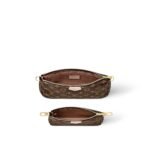 Louis Vuitton Multi Pochette Accessoire Shoulder Bag 9.4in/ 24cm Khaki Monogram Canvas Gold Hardware For Women M44813 - Image 6