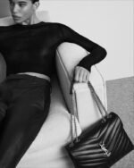 Saint Laurent Lou Lou Medium Chain Bag Black 574946DV7281000 - Image 2