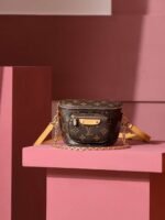 Louis Vuitton Mini Bumbag Shoulder 6.7in/ 17cm Brown Gold Hardware For Women M82335 - Image 10