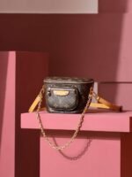 Louis Vuitton Mini Bumbag Shoulder 6.7in/ 17cm Brown Gold Hardware For Women M82335 - Image 6