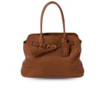 Miu Miu Aventure Tote Bag 12in/ 31cm Oak Nappa Leather Gold Hardware For Women 5BG291_2BBL_F0316_V_OOO