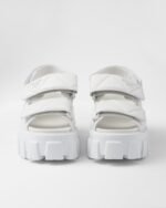 Prada Monolith Nappa Sandals White For Women 1X439N_038_F0009_F_055 - Image 3