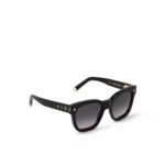 Louis Vuitton My Monogram Square Sunglasses Black For Women Z1523W - Image 5