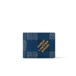 Louis Vuitton Multiple Wallet Blue For Men 4.5 Inches/ 11.5 Cm N40676