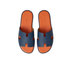 Hermes Izmir Sandals Orange/ Blue For Men