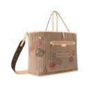 Louis Vuitton Neverfull Bandouliere Inside Out GM Tote Bag 15.4in 39cm Beige Gold Hardware For Women M11948 - Image 4
