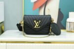 Louis Vuitton New Wave Multi Pochette Shouler Bag  7.5in/ 19cm Black Gold Hardware For Women M56461 - Image 3