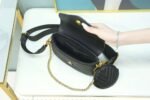 Louis Vuitton New Wave Multi Pochette Shouler Bag  7.5in/ 19cm Black Gold Hardware For Women M56461 - Image 8