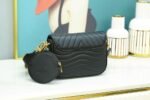 Louis Vuitton New Wave Multi Pochette Shouler Bag  7.5in/ 19cm Black Gold Hardware For Women M56461 - Image 9