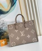 Louis Vuitton OnTheGo MM Tote Bag 13.8in/ 35cm Beige Gold Hardware For Women M45494 - Image 6