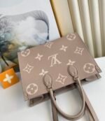 Louis Vuitton OnTheGo MM Tote Bag 13.8in/ 35cm Beige Gold Hardware For Women M45494 - Image 4