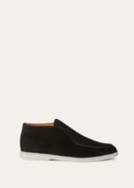 Loro Piana Open Walk Chukka Boots Black For Men FAB4368 - Image 2