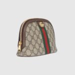 Gucci Ophidia Cosmetic Case Large Clutch & Pouch 9in/ 23cm Beige Gold Hardware 625551 96IWG 8745 - Image 2