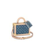 Louis Vuitton Petite Valise Denim Bleu Blue For Women 8.9 Inches/ 23 Cm M24161 - Image 3