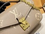 Louis Vuitton Pochette Metis East West Shoulder Bag 8.5in/ 21.5cm Tourterelle Gray / Creme Beige Gold Hardware For Women M23081 - Image 5