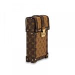 Louis Vuitton Pochette Trunk Verticale Shoulder Bag 6.9in/ 17.5cm Brown Monogram Canvas Gold Hardware For Women M67873 - Image 4