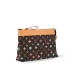 Louis Vuitton Pochette Voyage Souple Pouch 11.8in/ 30cm Brown Monogram Craggy Gold Hardware For Men M83568 - Image 3