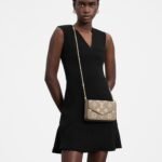 Louis Vuitton Pochette Felicie Shoulder Bag  8.3in/ 21cm Tourterelle Gray/ Cream Gold Hardware For Women M82610 - Image 2