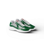 Prada America's Cup Sneakers Green Silver For Men 4E3400_ASZ_F0J8D_F_G000
