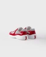 Prada America's Cup Sneakers Red Silver For Men 4E3400_ASZ_F0F5C_F_G000 - Image 4