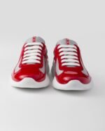 Prada America's Cup Sneakers Red Silver For Men 4E3400_ASZ_F0F5C_F_G000 - Image 5